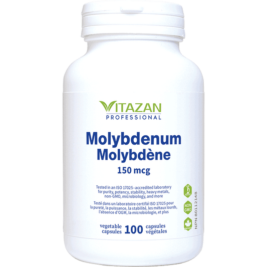 Vitazan    Molybdenum Rice Chelate (150 mcg) 100 capsules
