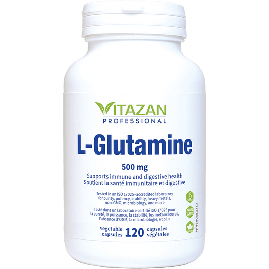 Vitazan    L-Glutamine (500 mg · Amino Acid) 120 capsules