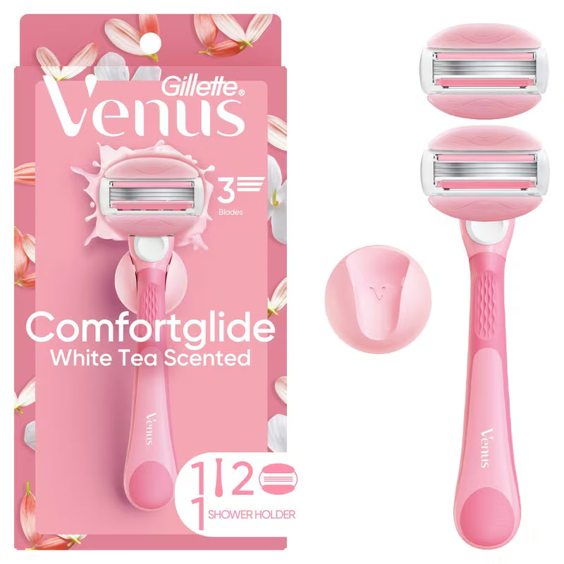 GILLETTE VENUS CONFORT GLIDE RAZOR W/3 CARTRIDGES
