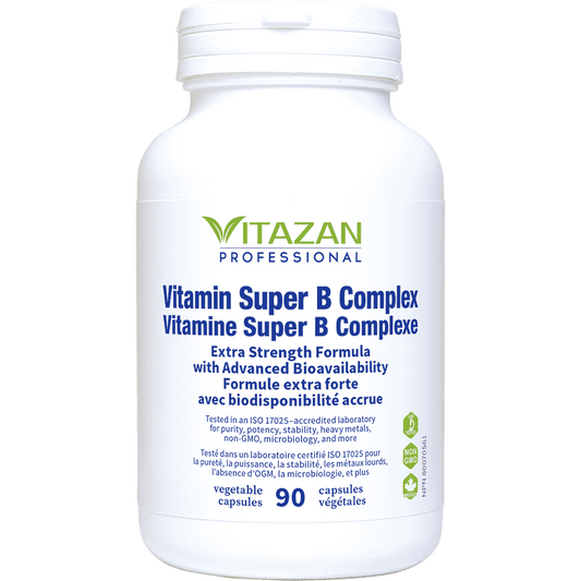 Vitazan    Vitamin Super B Complex (Bioactive B Complex 100 mg) 90 capsules