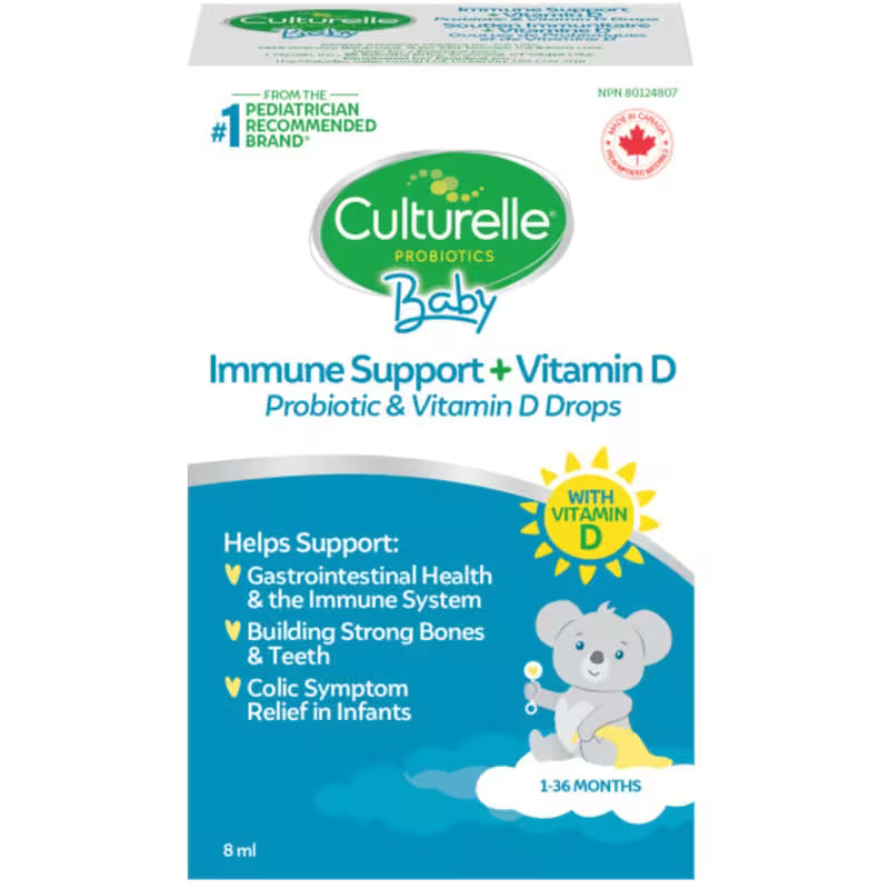 CULTURELLE PROBIOTIC BABY DROPS VITAMIN D 8ML DROP MED