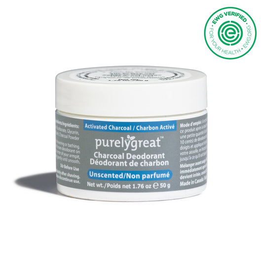 PURELYGREAT    CRM DEOD ACTIVATED CHARCOAL 50G *discontinued, one unit left*