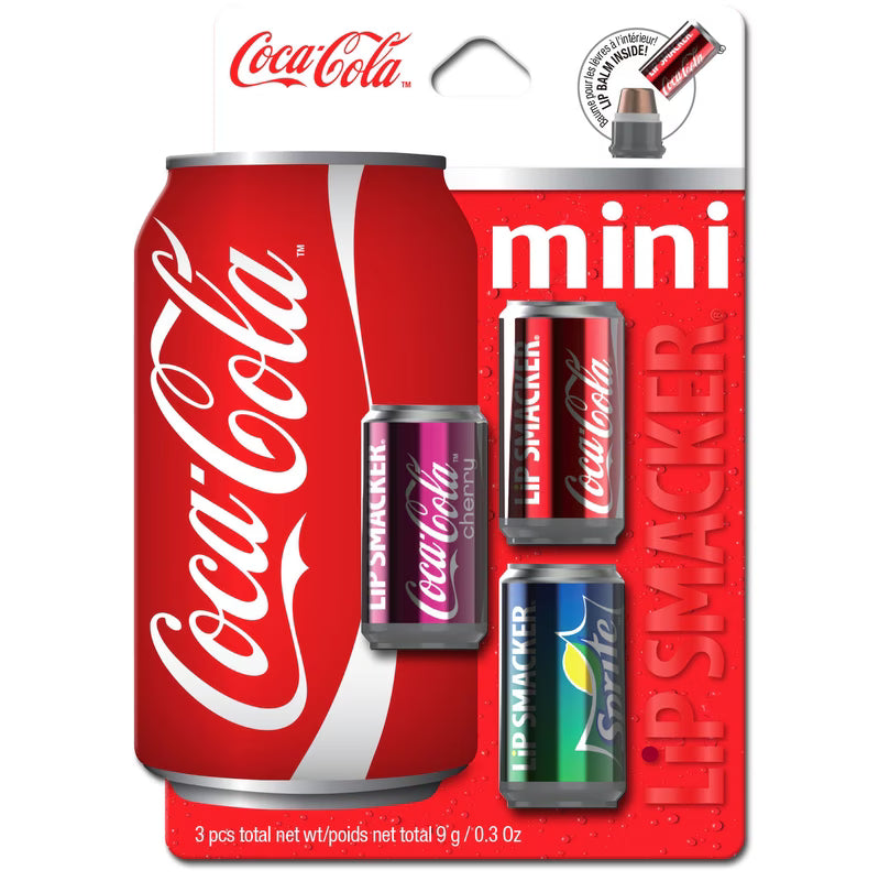 LIP SMACKER LIP BALM COCA COLA MINI CAN pack of 2