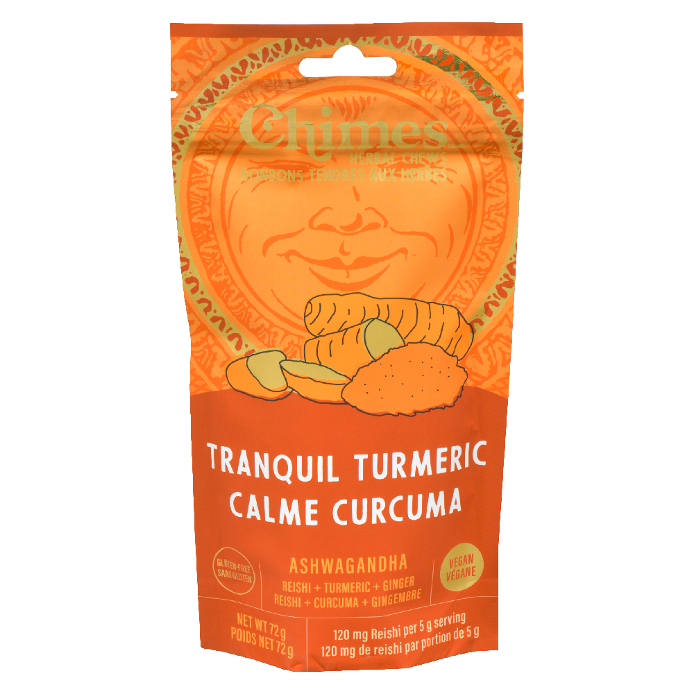 Chimes   Herbal Chews   Tranquil Turmeric Adaptogen Herbal Chew72G