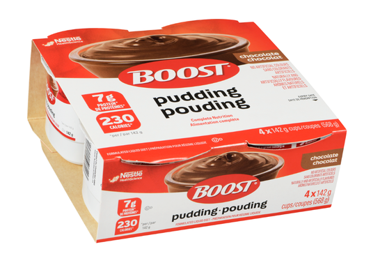 BOOST PUDDING CHOCOLATE 4X142G pack of 6