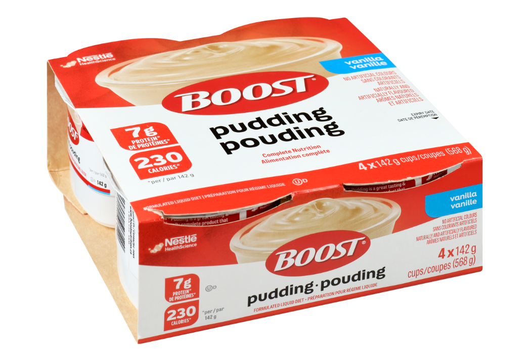 BOOST PUDDING VANILLA 4X142G pack of 6