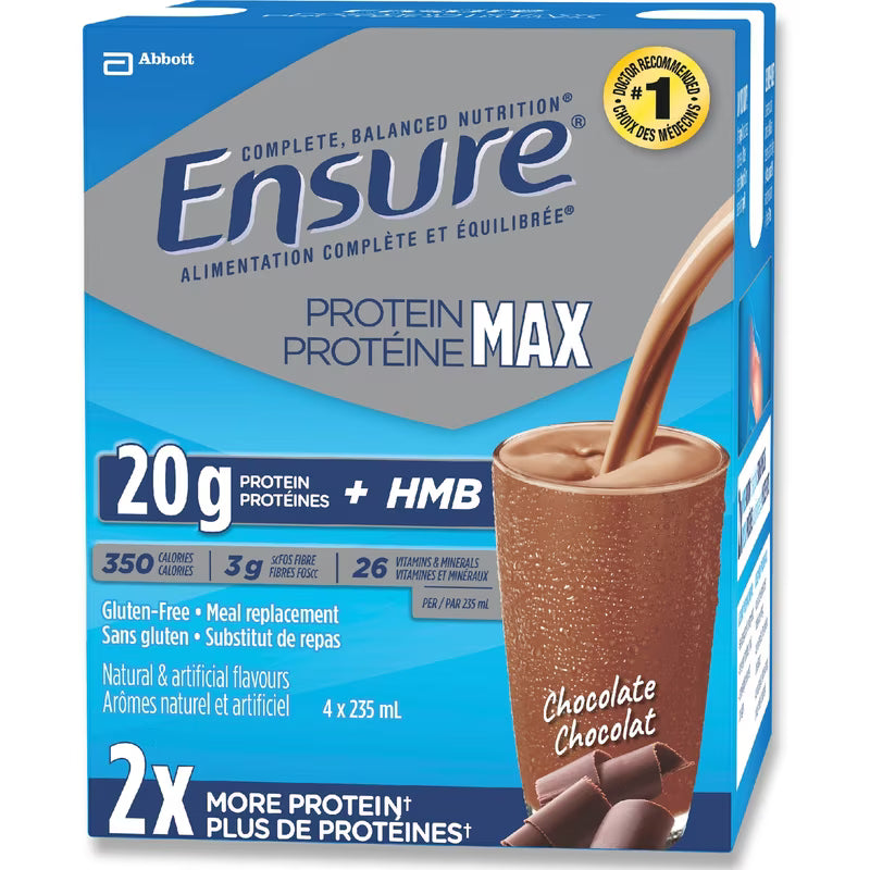 ENSURE ADVANCE W/HMB CHOCOLATE 20G 4X235ML LIQUID pack of 4