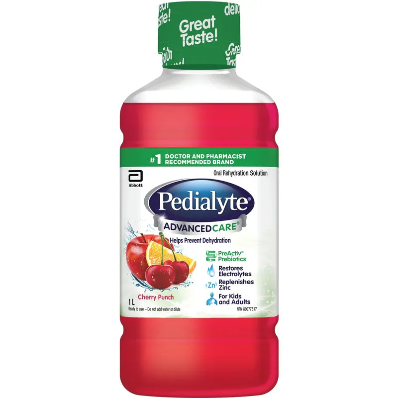 PEDIALYTE ADVANCE CARE CHERRY PUNCH 1L LIQUID