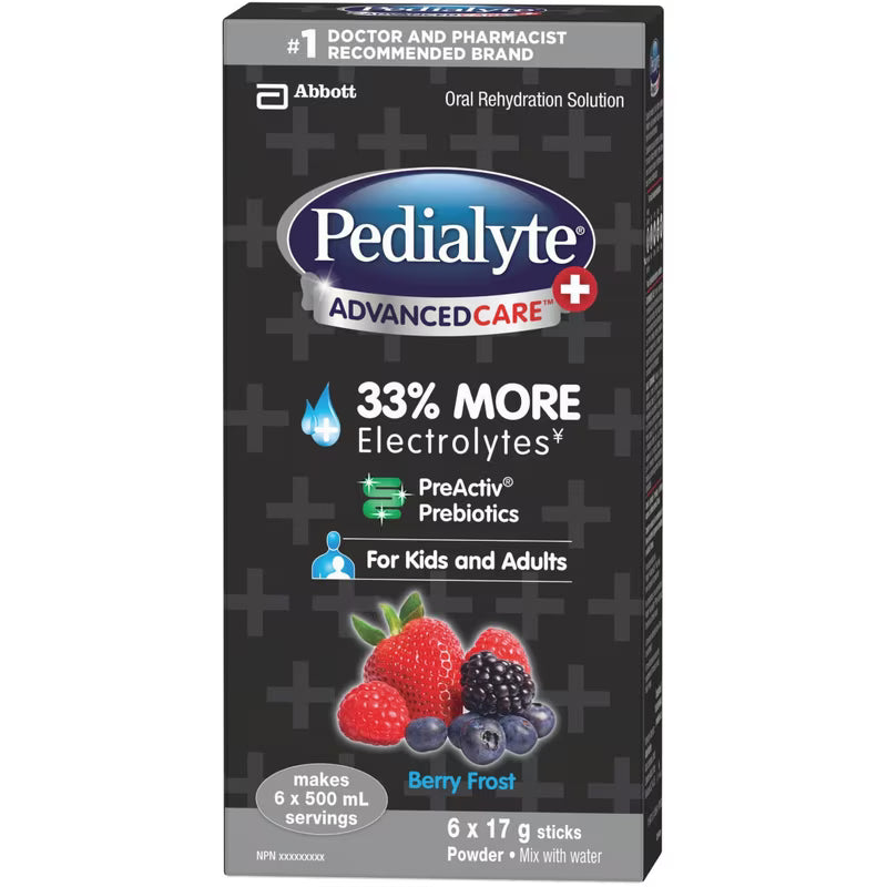 PEDIALYTE ADVANCE CARE PLUS BERRY FROST 6X17G