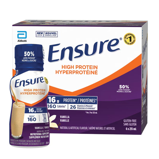 ENSURE 16G HIGH PROTEIN VANILLA 6X235ML LIQUID pack of 4