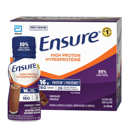 ENSURE 16G HIGH PROTEIN CHOCOLATE 6X235ML LIQUID pack of 4