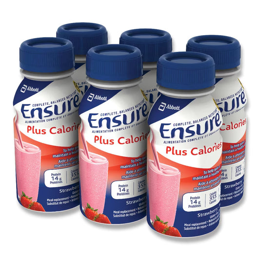 ENSURE PLUS CALORIES STRAWBERRY 6X235ML LIQUID pack of 4