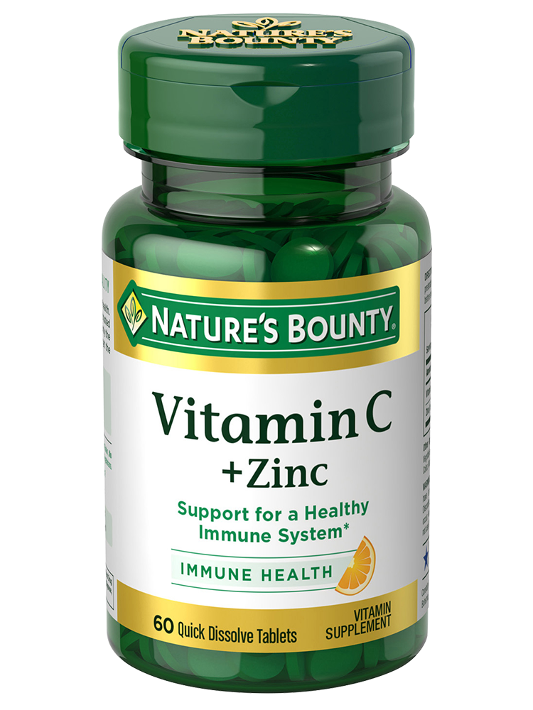 NATURE'S BOUNTY VITAMIN C & ZINC TB 60/15MG 60 TABLET
