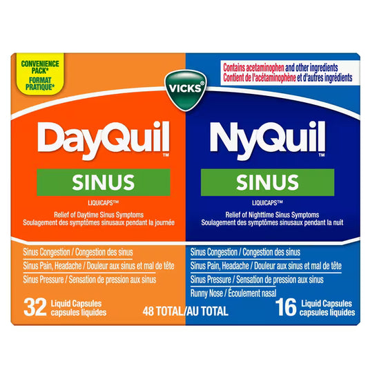 VICKS NYQUIL/DAYQUIL SINUS COMBO 32DAY+16NIGHT CAPSULE