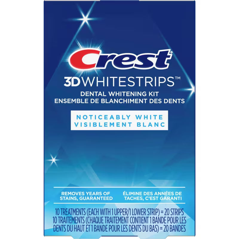 CREST 3D WWHITESRIPS NOTICEABLY WHITE 10