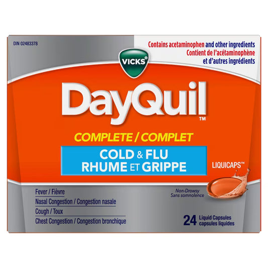 VICKS DAYQUIL COMPLETE LIQUICAPS 24 CAPSULE