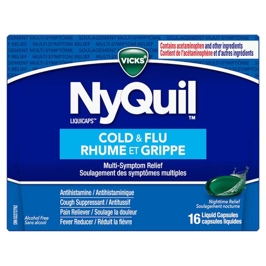 VICKS NYQUIL COLD&FLU LIQ CAPS 16 CAPSULE