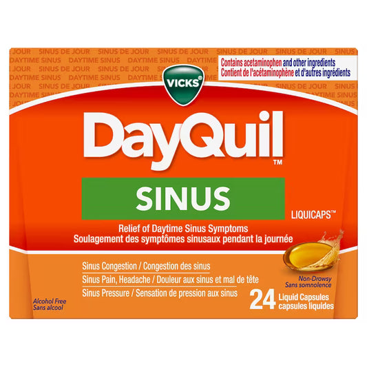 VICKS DAYQUIL SINUS LIQ CAPS 24 CAPSULE