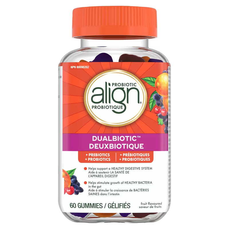 ALIGN PROBIOTIC ORANGE/GRAPE GUMMY 60 GUMMY