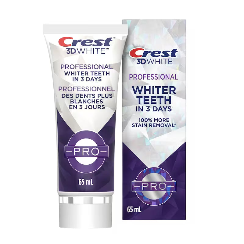 CREST 3D WHITE PROFESSIONAL T/P ENAMEL PROT 65ML TOOTHPASTE