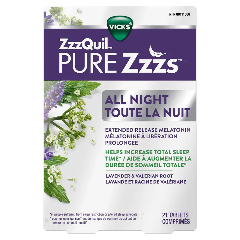 VICKS ZZZQUIL PURE ZZZS EXTENDED RELEASE TB 21 TABLET