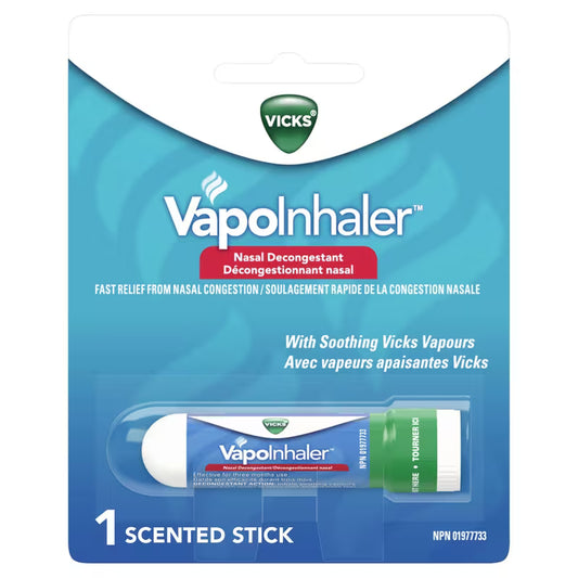 VICKS INHALER BLISTER W/TRAY 0.2ML STICK MED. pack of 24