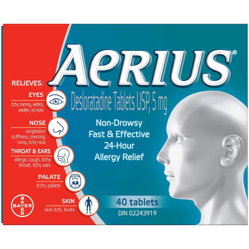 AERIUS ALLERGY TB 5MG 40 TABLET