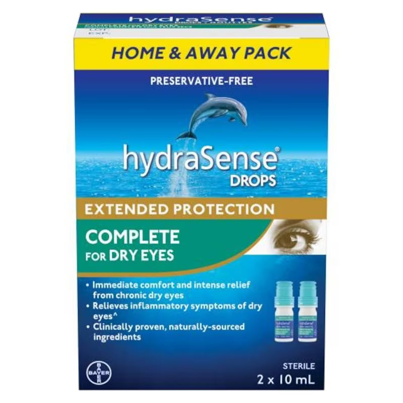 HYDRASENSE COMPLETE EYE DROPS 2X10ML DROP MED
