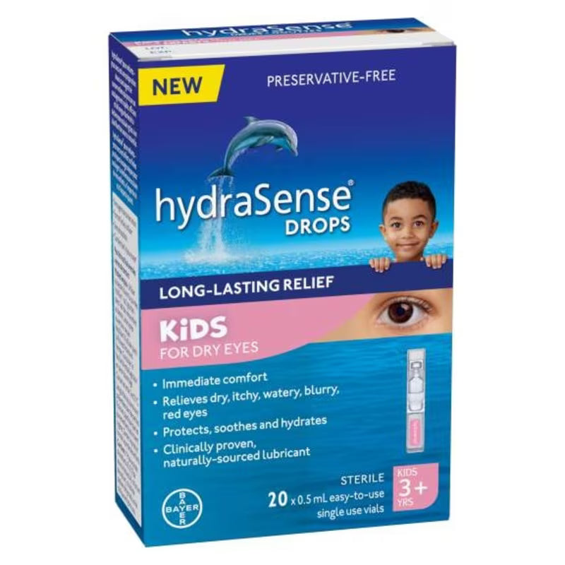 HYDRASENSE KIDS EYE DROPS 20X0.5ML DROP MED
