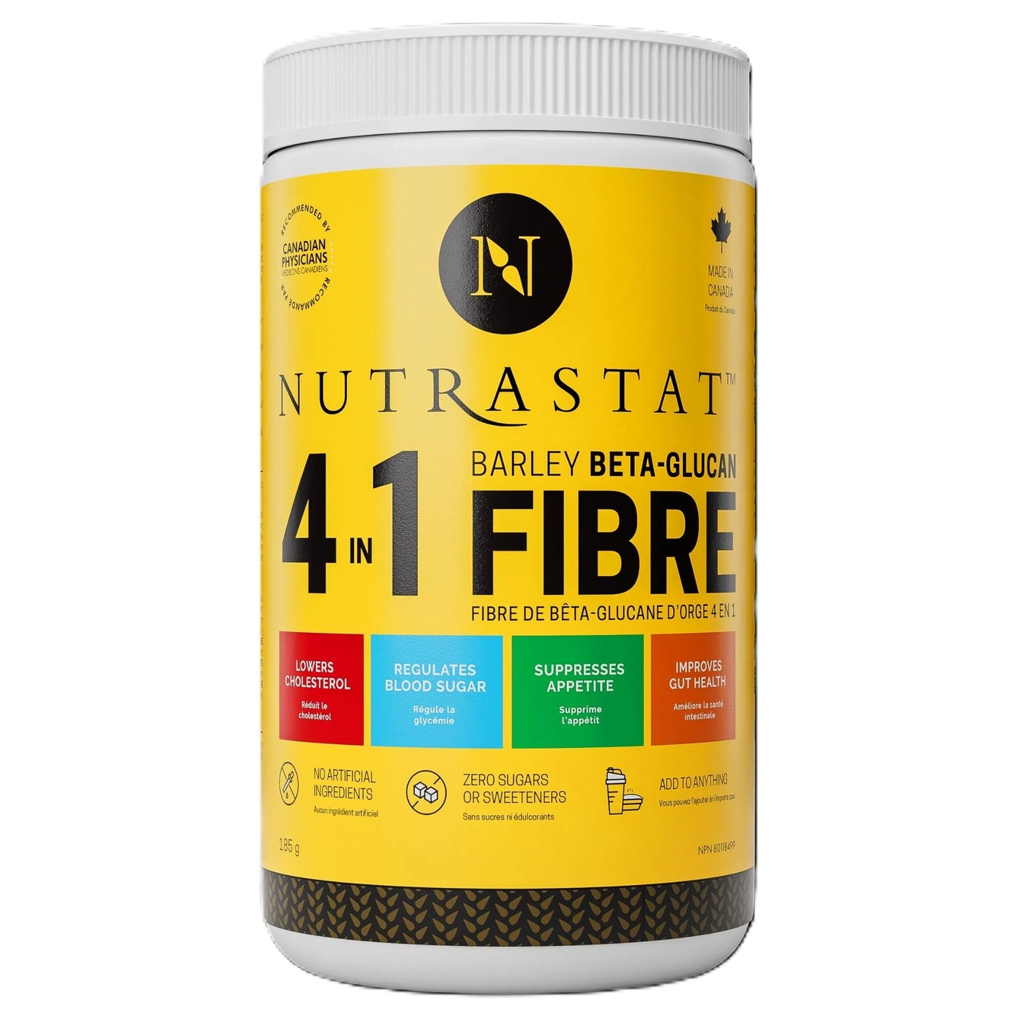 NUTRASTAT 4 IN 1 BARLEY BETA GLUCAN FIBER 185G
