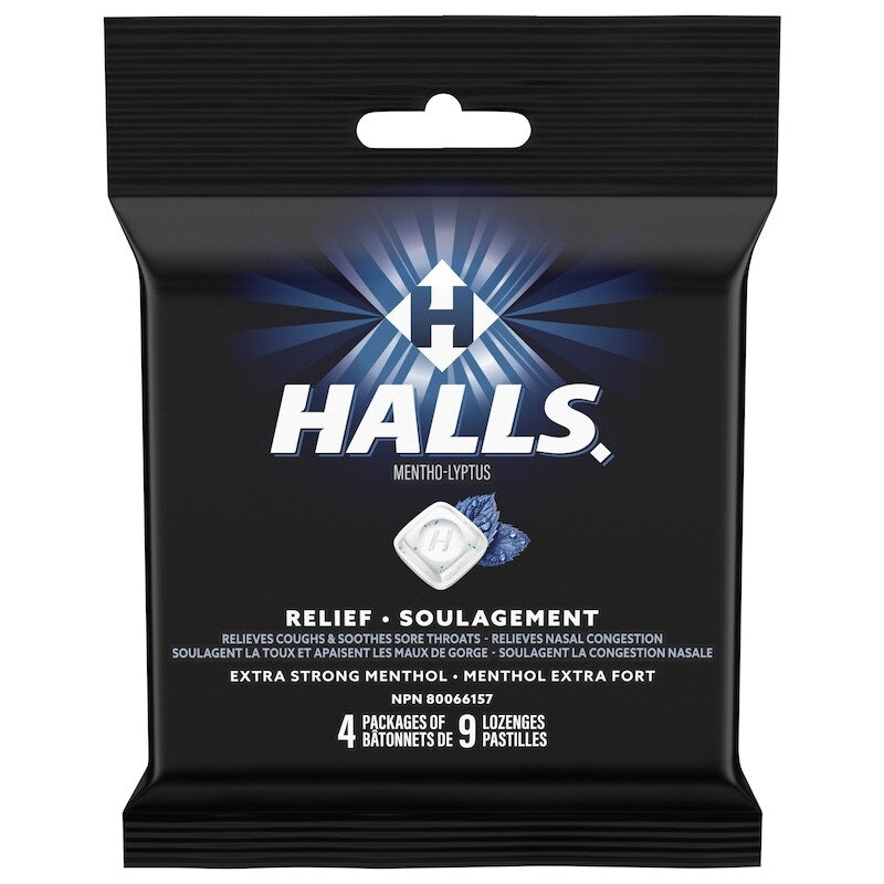 HALLS MULTI LOZ XST 4PK LOZENGE pack of 12