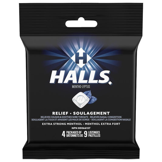 HALLS MULTI LOZ XST 4PK LOZENGE pack of 12