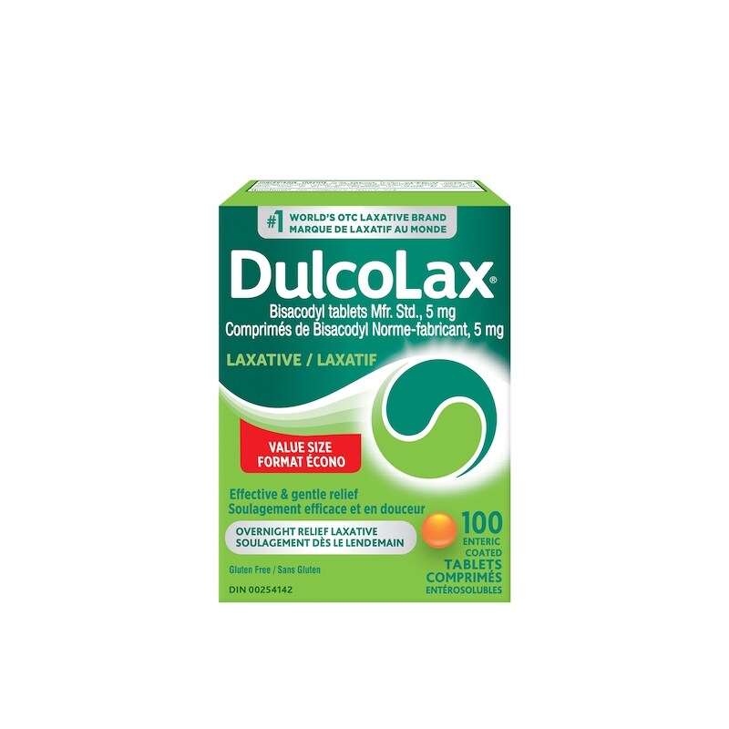 DULCOLAX BISACODYL TB 5MG BLST 100 TABLET EC