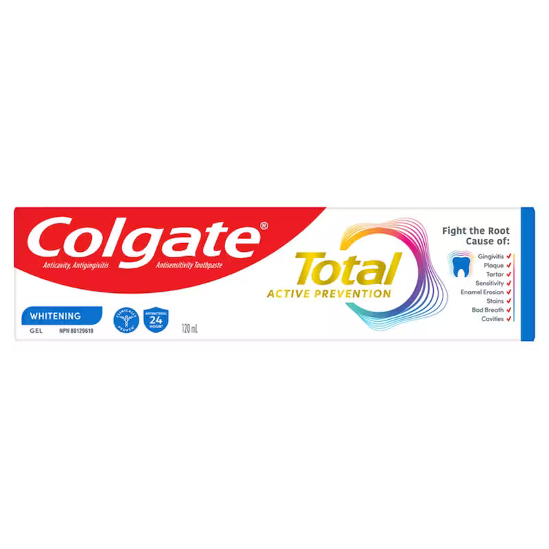 TOOTHPASTE COLGATE TOTAL WHITENING 120ML TOOTHPASTE
