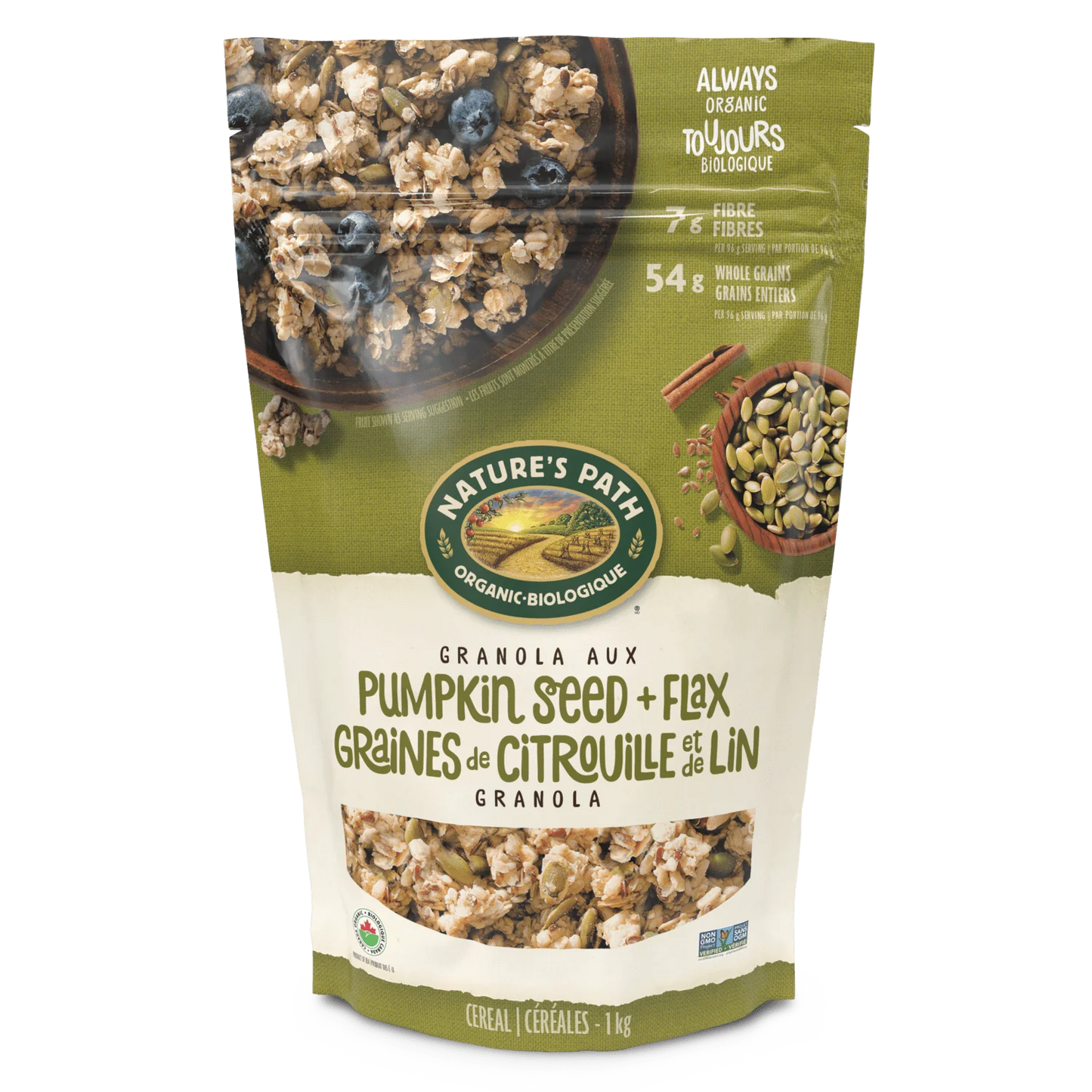 NATURE’S PATH  -  Granola, Pumpkin Seeds + Flax, Organic    11.35kg
