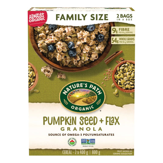 NATURE’S PATH - Granola, Pumpkin Seed + Flax, Organic   800g
