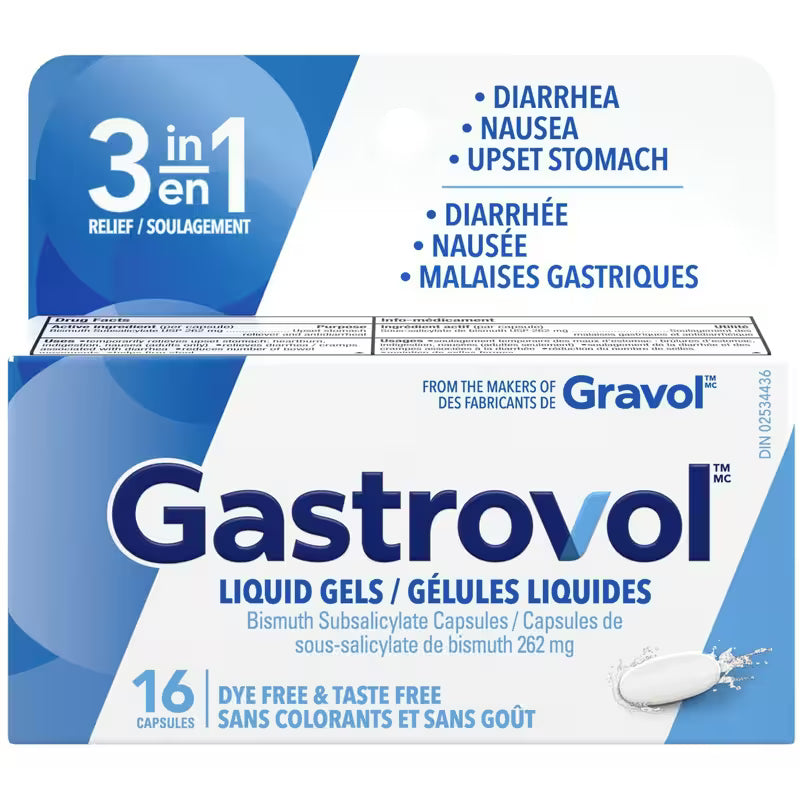 GASTROVOL LIQ GEL CAPS 262MG 16 CAPSULE