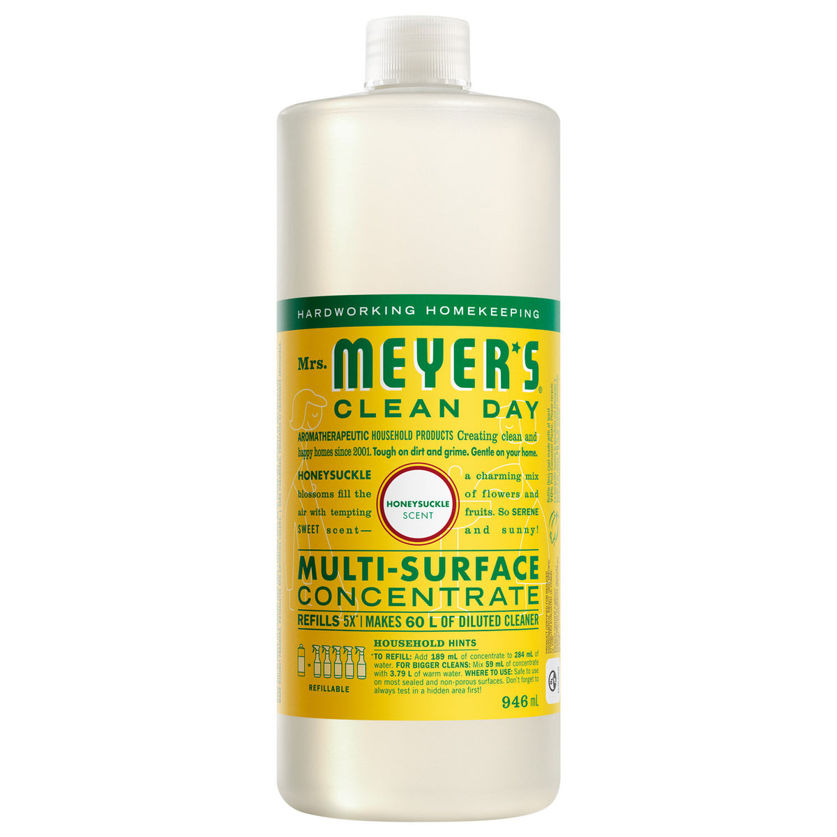 Mrs. Meyer's Clean Day - MS Concentrate - Honeysuckle - 946ml