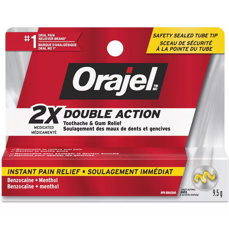ORAJEL DOUBLE ACTION GEL 9.5G GEL