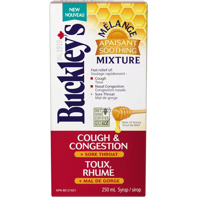 BUCKLEY'S SYR MIX+HONEY 250ML LIQUID
