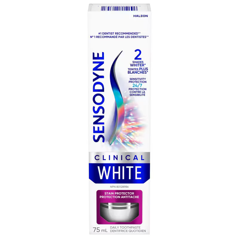 SENSODYNE CLINIC WHITE T/P STAIN PROTECTOR 75ML TOOTHPASTE