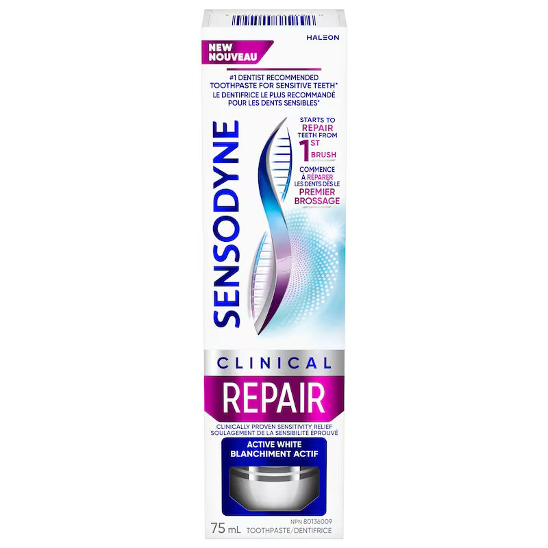 SENSODYNE CLINIC REPAIR TOOTHPASTE ACTIVE WHIT75ML PASTE