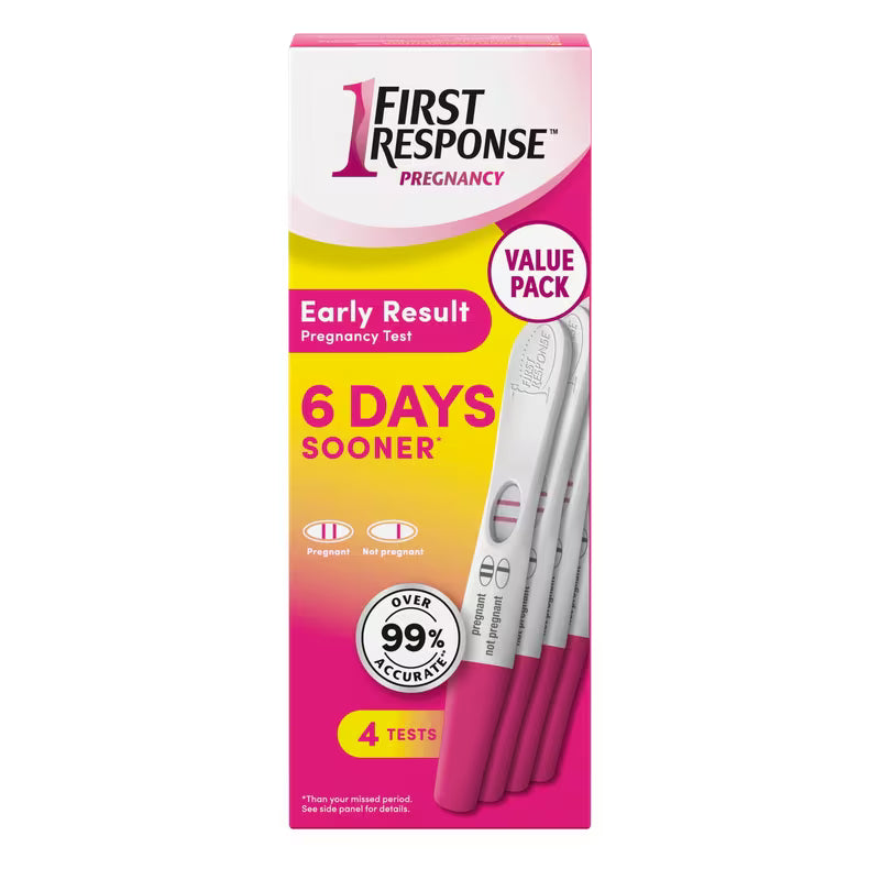 FIRST RESPONSE PREGNANCY TEST EARLY RESULT 4