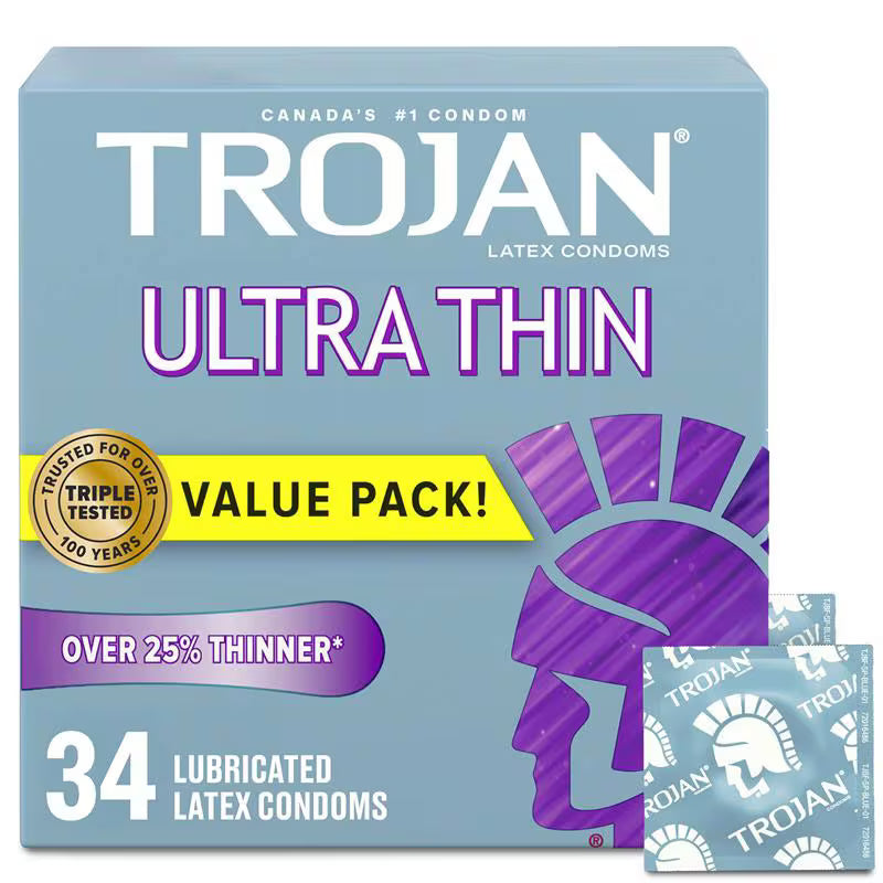 TROJAN CONDOMS ULTRA THIN 34