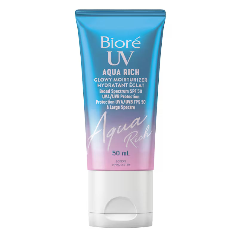 BIORE AQUA RICH MOIST GLOWY SPF50 50ML LOTION