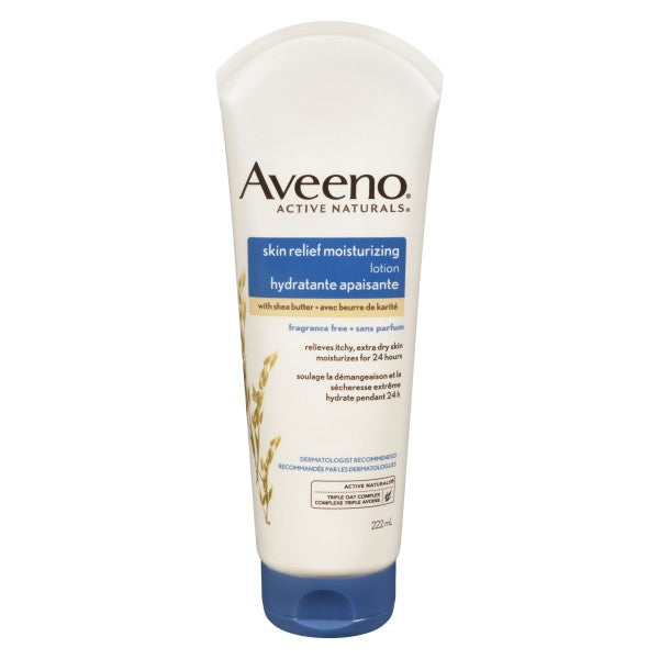 AVEENO STRESS MOISTURIZING LOTION UNSCENTED 222ML
