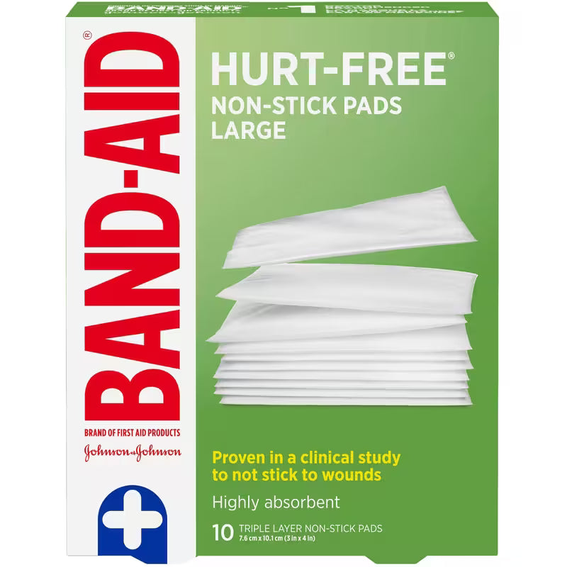 BAND-AID JJ NON STICK LG 7.5X10CM 10
