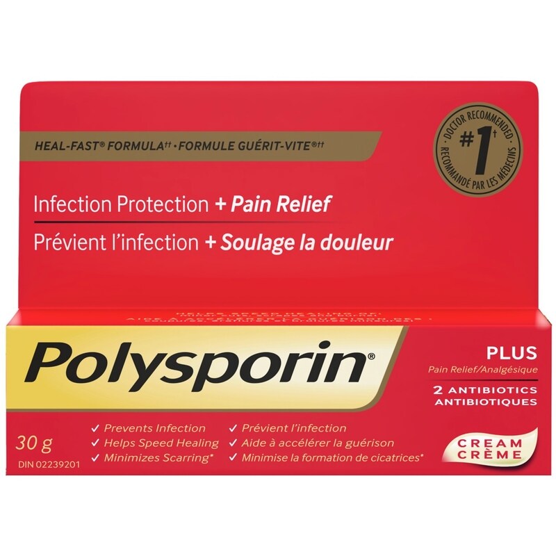 POLYSPORIN PLUS PAIN RELIEF CR 30G CREAM