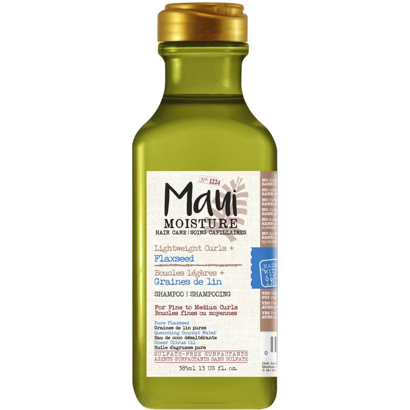 MAUI MOISTURE FINE CURLS SHP FLAXSEED 385ML