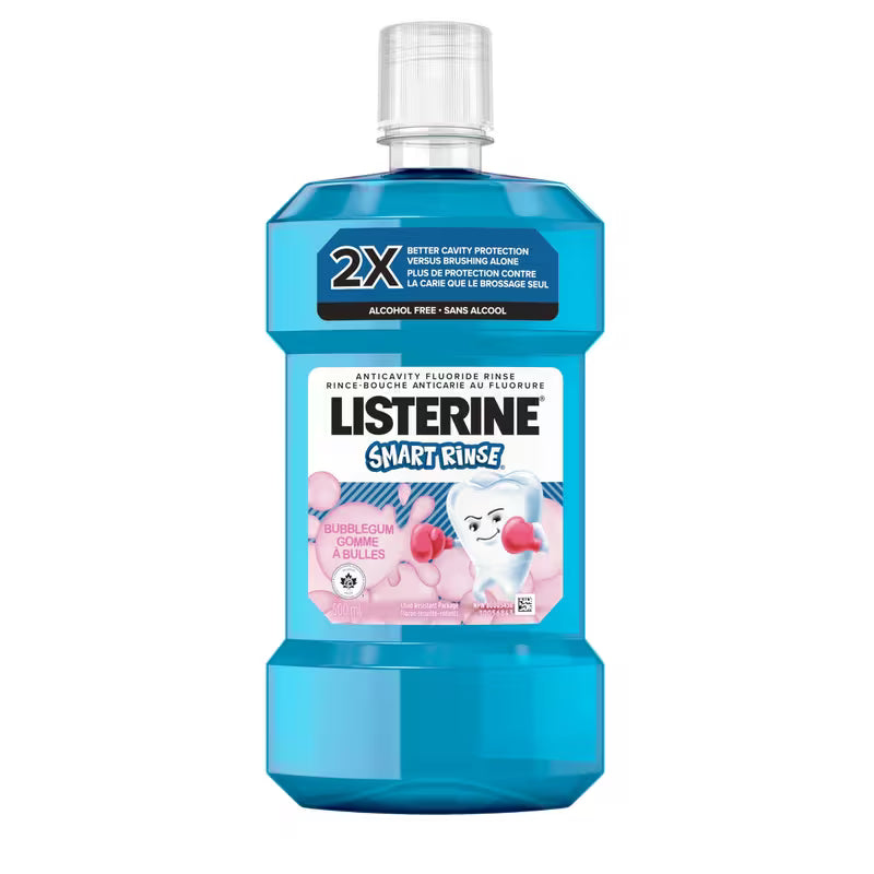 LISTERINE SMART RINSE BUBBLEGUM 500ML
